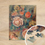 Bouquet of Roses | Renoir Jigsaw Puzzle<br><div class="desc">Bouquet of Roses | Bouquet de Roses (1900) | Original artwork by French Impressionist artist Pierre-Auguste Renoir (1841-1919). The fine art painting depicts an abstract impressionist still life of flowers in beautiful earthy pink, coral, green and brown colors. Use the design tools to add custom text or personalize the image....</div>