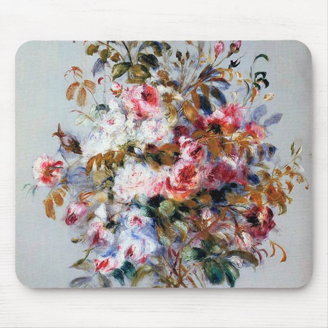 Bouquet of Roses, Renoir Mouse Pad (Front)