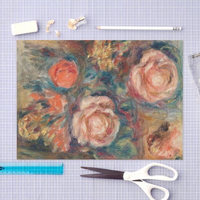 Bouquet of Roses | Renoir Tissue Paper (Craft)
