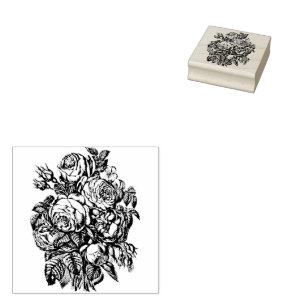Bouquet of Roses Rubber Stamp