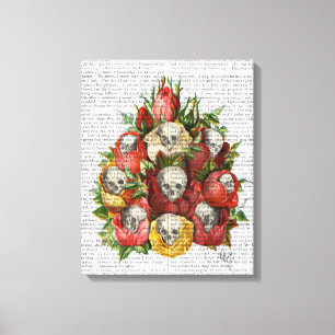 Bouquet of Skulls Canvas Print