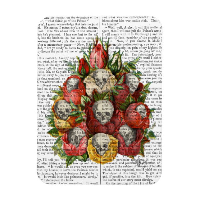 Bouquet of Skulls Magnet (Vertical)