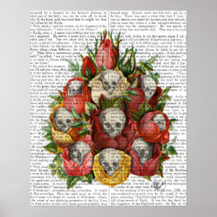 Bouquet of Skulls Poster