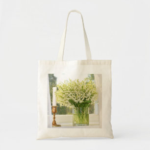 Bouquet of spring flowers lilies of the valley tote bag
