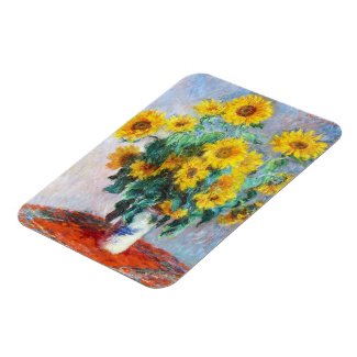 Bouquet of Sunflowers, 1880 Claude Monet Magnet