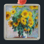 Bouquet of Sunflowers, 1880 Claude Monet Metal Ornament<br><div class="desc">Bouquet of Sunflowers,  1880 Claude Monet cool,  old,  master,  masterpiece,  fine,  retored,   impressionism,  paint,  painting,  vibrant,  saturated,  colour,   beautiful,  nice,  quality,  high,  resolution,  landscape,  scenery,   post,  decoration,  colors,  paris,  france,  renewed best,  seller,  colourful, cheap</div>