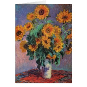 Bouquet Of Sunflowers By Claude Monet by monetart at Zazzle