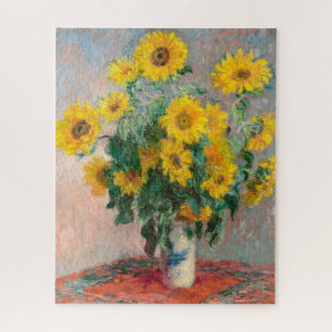 Bouquet of Sunflowers by Claude Monet Jigsaw Puzzle