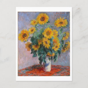 Bouquet of Sunflowers by Claude Monet Postcard