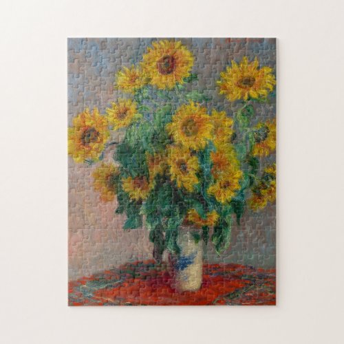 Bouquet of Sunflowers by Claude Monet Puzzle