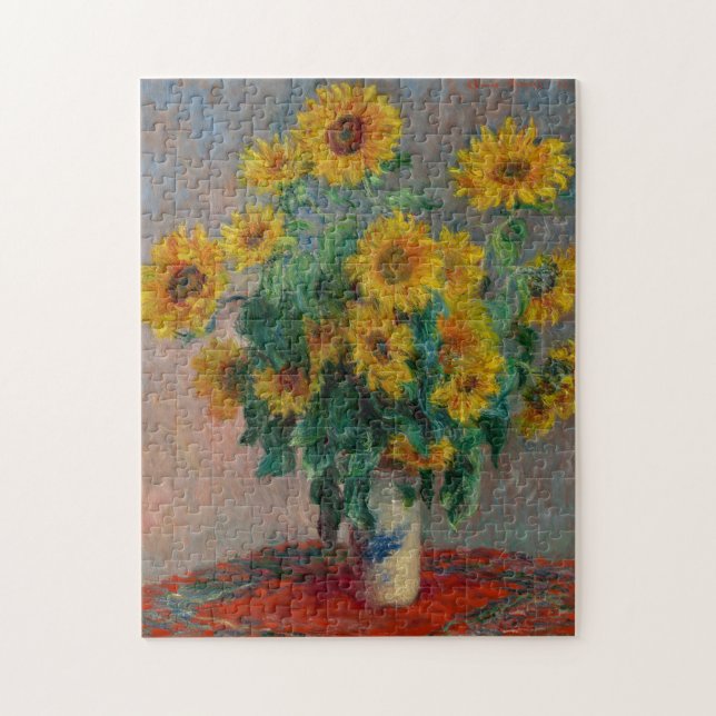 Bouquet of Sunflowers by Claude Monet Puzzle (Vertical)
