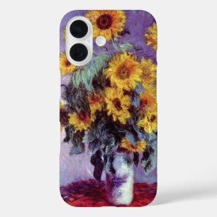 Bouquet of Sunflowers by Claude Monet, Vintage Art iPhone 16 Case