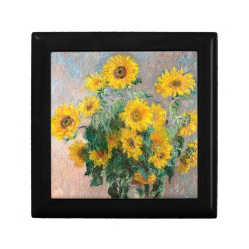 Bouquet of Sunflowers by Monet Impressionist Gift Box