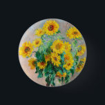 Bouquet of Sunflowers Claude Monet    Button<br><div class="desc">Bouquet of Sunflowers. Claude Monet. 1881. Reproduction of famous works of art  images in the public domain.</div>