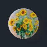 Bouquet of Sunflowers Claude Monet    Button<br><div class="desc">Bouquet of Sunflowers. Claude Monet. 1881. Reproduction of famous works of art  images in the public domain.</div>