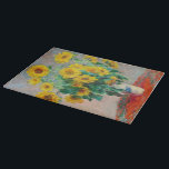 Bouquet of Sunflowers Claude Monet    Cutting Board<br><div class="desc">Bouquet of Sunflowers. Claude Monet. 1881. Reproduction of famous works of art  images in the public domain.</div>