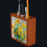 Bouquet of Sunflowers Claude Monet    Desk Organizer<br><div class="desc">Bouquet of Sunflowers. Claude Monet. 1881. Reproduction of famous works of art  images in the public domain.</div>