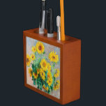 Bouquet of Sunflowers Claude Monet    Desk Organizer<br><div class="desc">Bouquet of Sunflowers. Claude Monet. 1881. Reproduction of famous works of art  images in the public domain.</div>