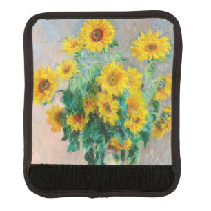 Bouquet of Sunflowers Claude Monet Luggage Handle Wrap