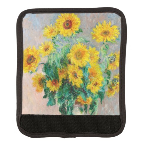 Bouquet of Sunflowers Claude Monet    Luggage Handle Wrap