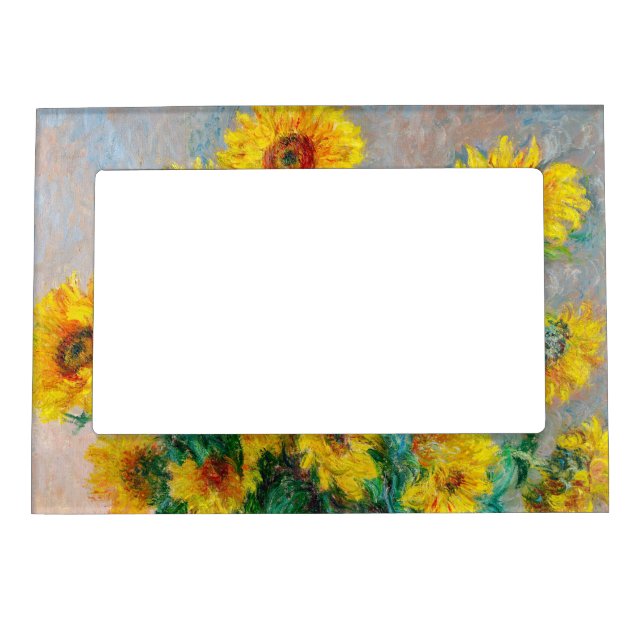 Bouquet of Sunflowers Claude Monet    Magnetic Frame (Front)