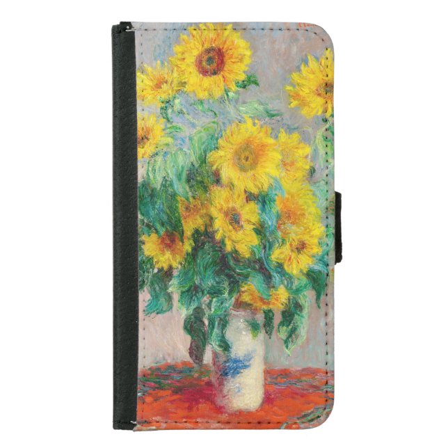Bouquet of Sunflowers Claude Monet    Samsung Galaxy Wallet Case (Front)
