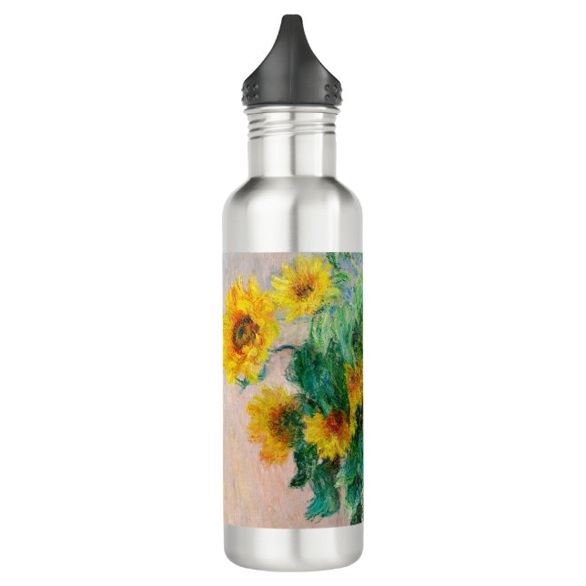 Bouquet of Sunflowers Claude Monet      Stainless Steel Water Bottle (Left)