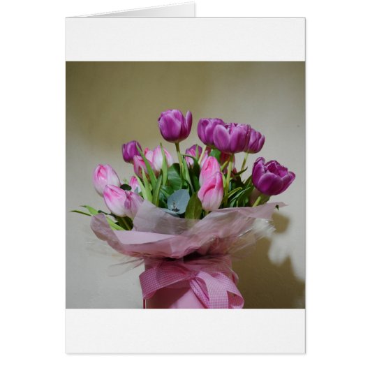 Bouquet of Tulips Cards (Front)