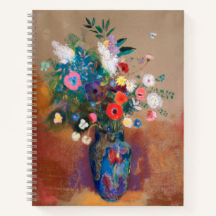 Bouquet Of Wild Field Flowers - Odilon Redon Notebook