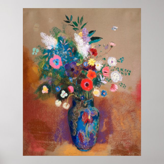 Bouquet Of Wild Field Flowers - Odilon Redon Poster (Front)