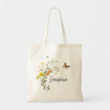 Bouquet of Wildflowers Bridesmaid Tote Bag