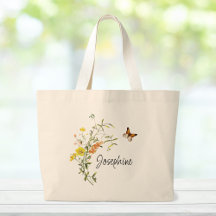 Bouquet of Wildflowers Bridesmaid Tote Bag