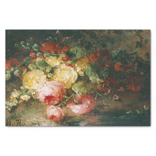 Bouquet on a Forest Path by Margaretha Roosenboom Tissue Paper