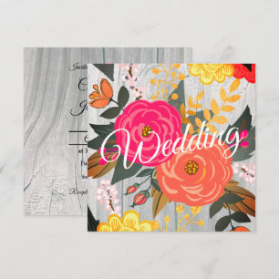 Bouquet on Barnwood Square Invitation