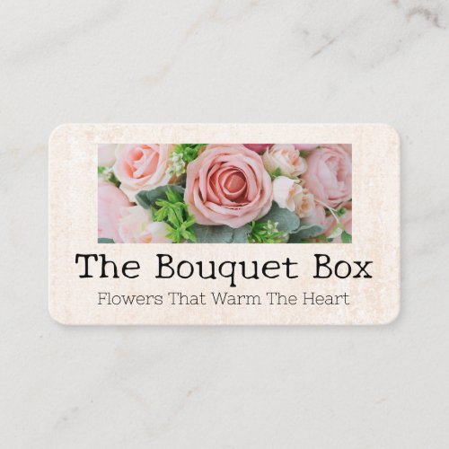 Bouquet Pink Flowers | Flower Arrangements  Business Card