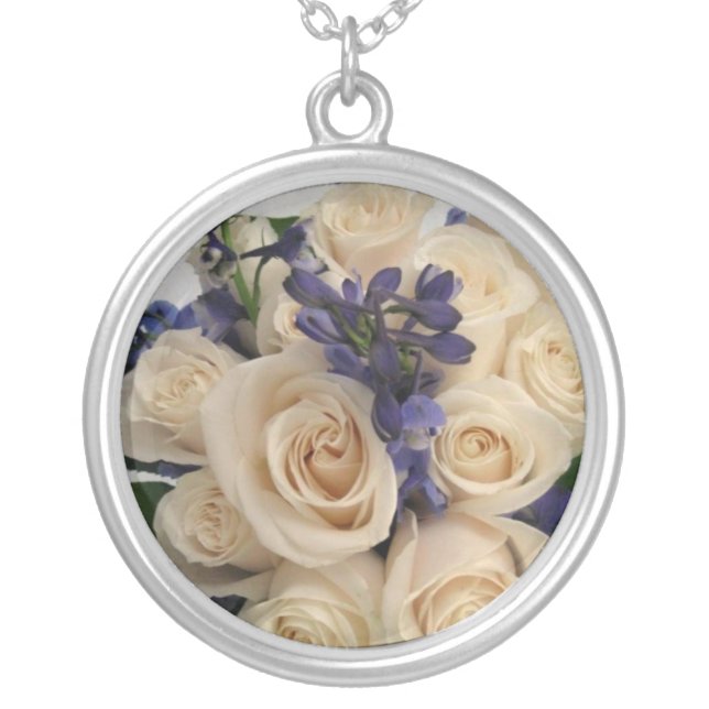 Bouquet Silver Plated Necklace (Front)