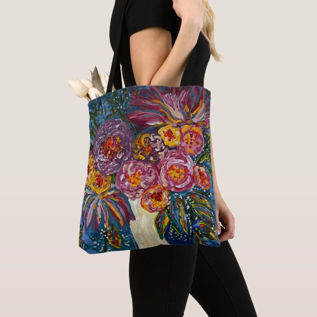 Bouquet Tote Bag (Close Up)