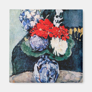 Bouquet with Little Delft, Paul Cezanne Magnet