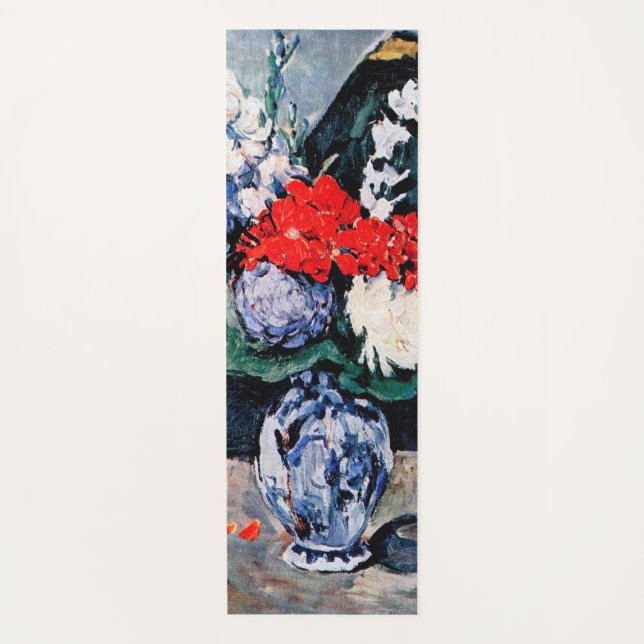 Bouquet with Little Delft, Paul Cezanne Yoga Mat (Front)