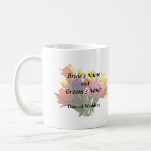 Bouquet With Tulips and Daffodils Wedding Products Coffee Mug