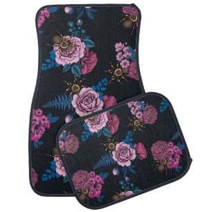 Bouquets and tarantula 2 car floor mat