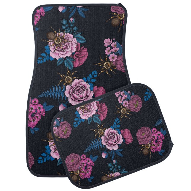 Bouquets and tarantula 2 car floor mat (Set)