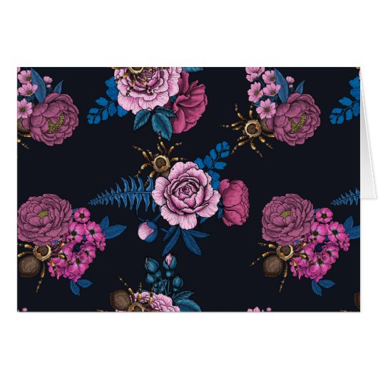 Bouquets and tarantula 2 cards (Front Horizontal)