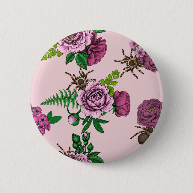 Bouquets and tarantula button (Front)