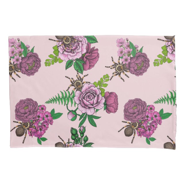 Bouquets and tarantula pillow case (Front-Left)