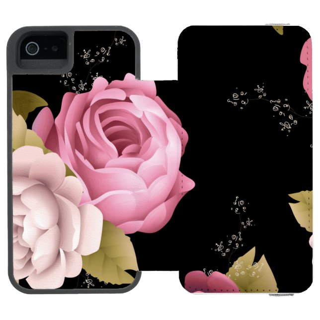Bouquets of Roses 3 Incipio iPhone Wallet Case (Folio Open)