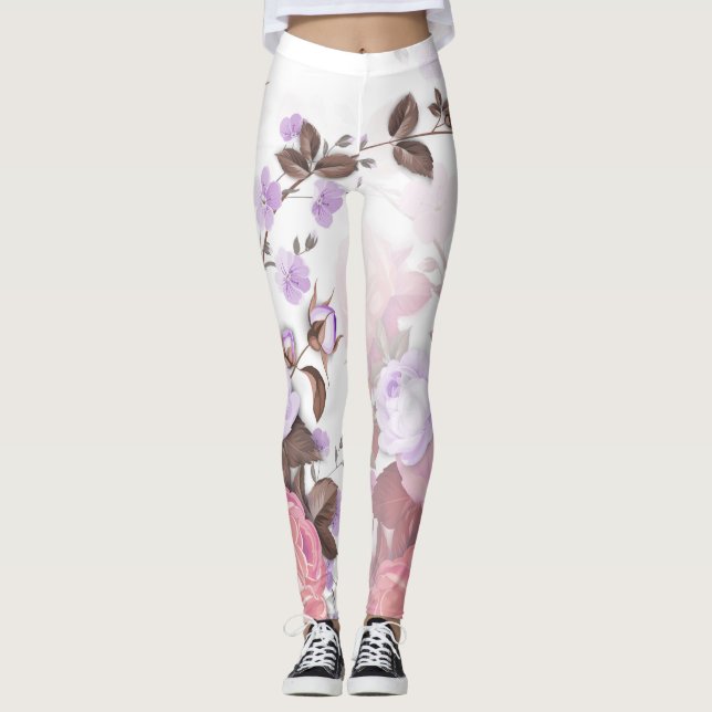 Bouquets of Roses 5 Leggings (Front)