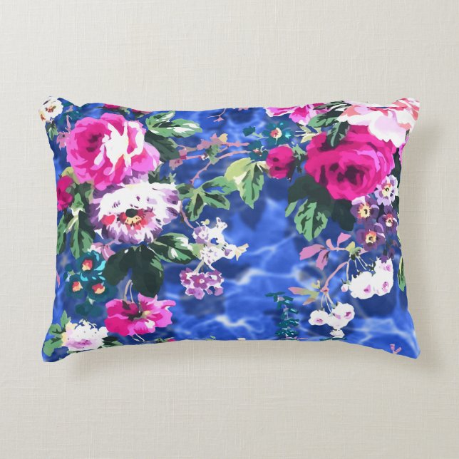 Bouquets with roses accent pillow (Front)