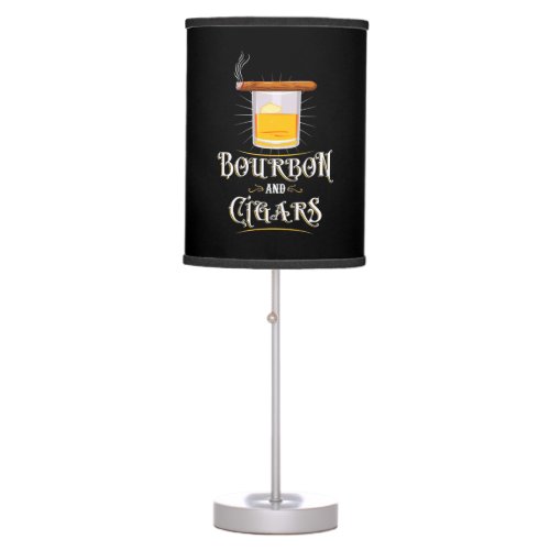 Bourbon And Cigars Table Lamp