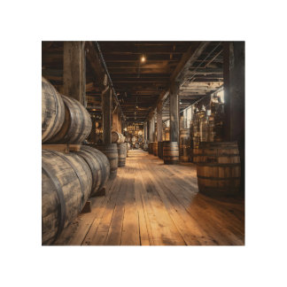 Bourbon barrel Rickhouse Wood Wall Art
